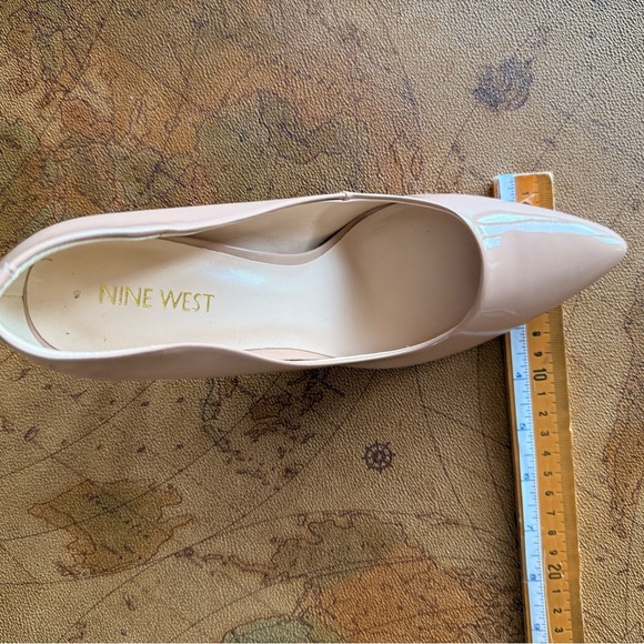 Nine West Glossy Nude Heels - Picture 12 of 13